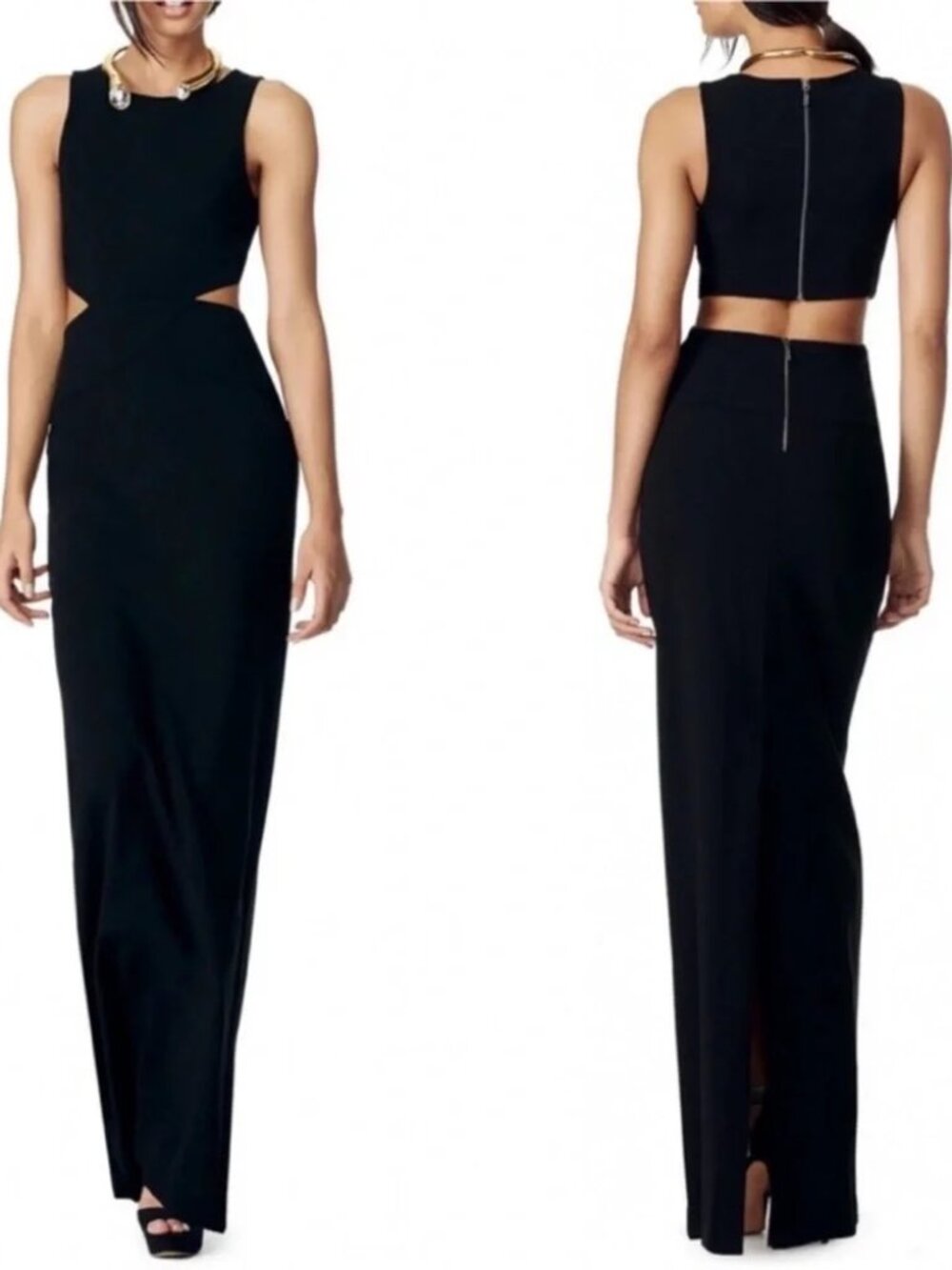 Nicole Miller Mila Gown Size 4 Black $420